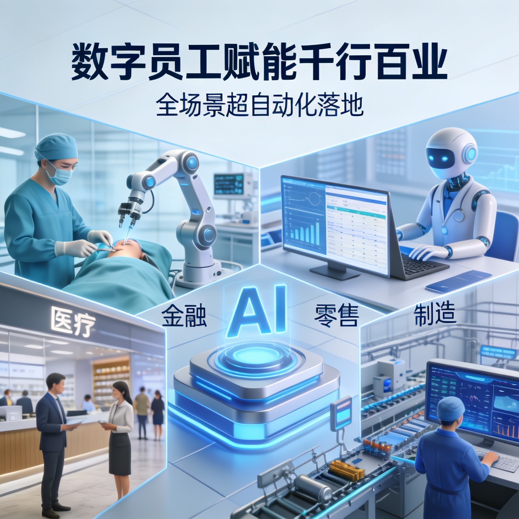 数字员工赋能千行百业，全场景超自动化落地